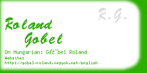 roland gobel business card